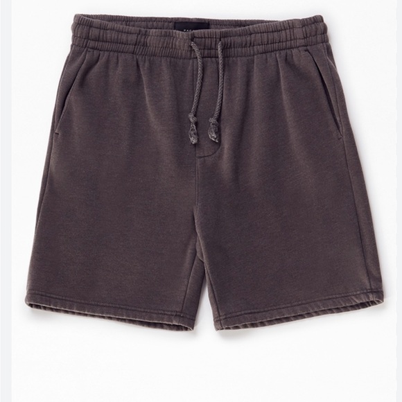 NWT PacSun Fleece Volley Shorts Charcoal Casual Sweat Shorts SZ Small - Picture 4 of 9